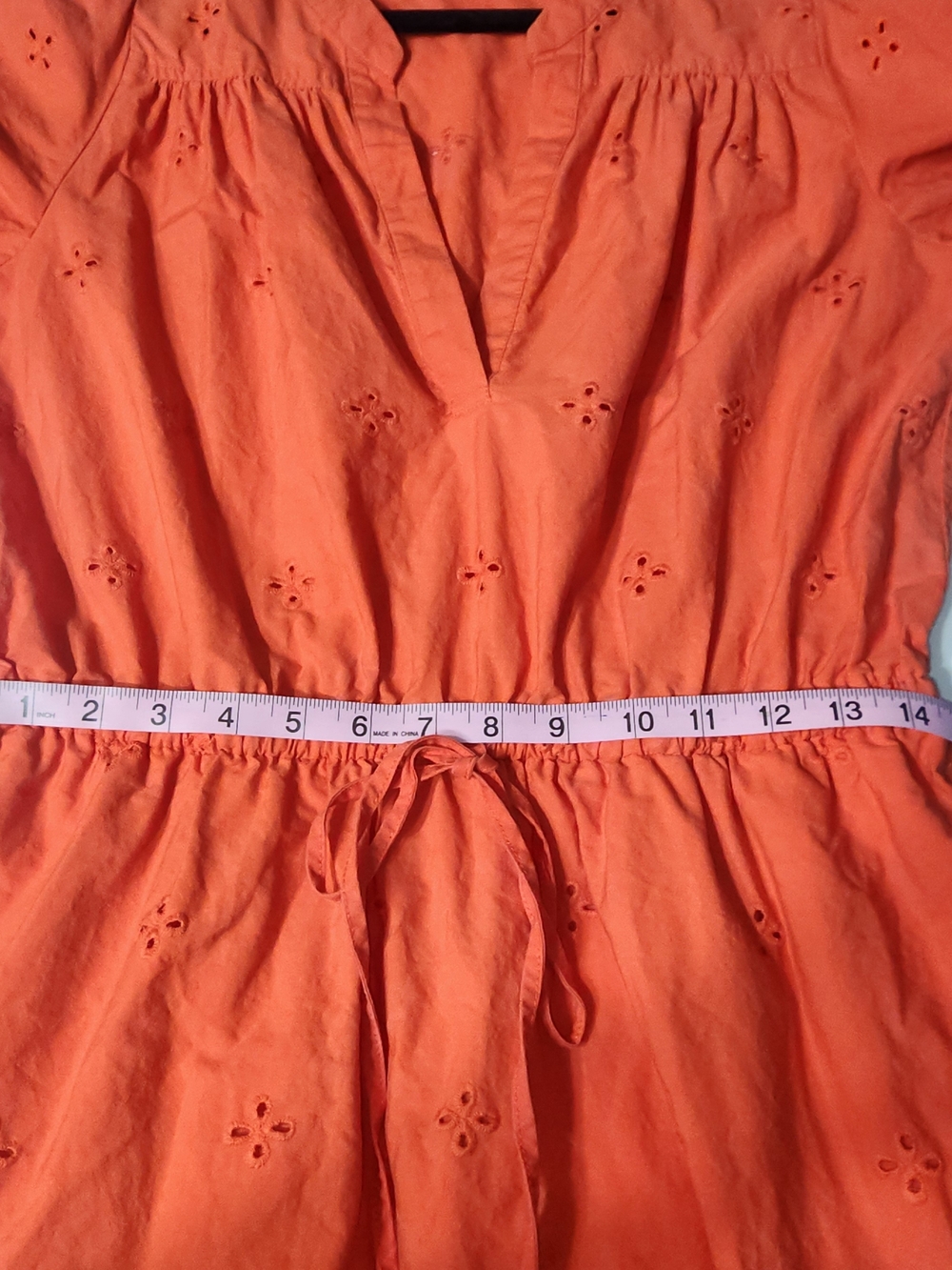 Free Assembly Women's Bright Orange Dress - Size M 8-10 Boho Festival - Picture 7 of 8
